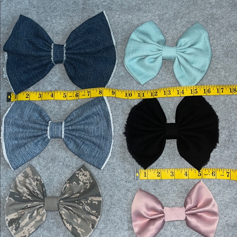Kawaii Coquette Cottagecore Hairbow Bundle Lot Preppy Fabric Festival